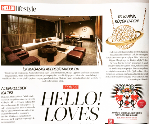 LUFT appeared in HELLO! Magazine LifeStyle Pages