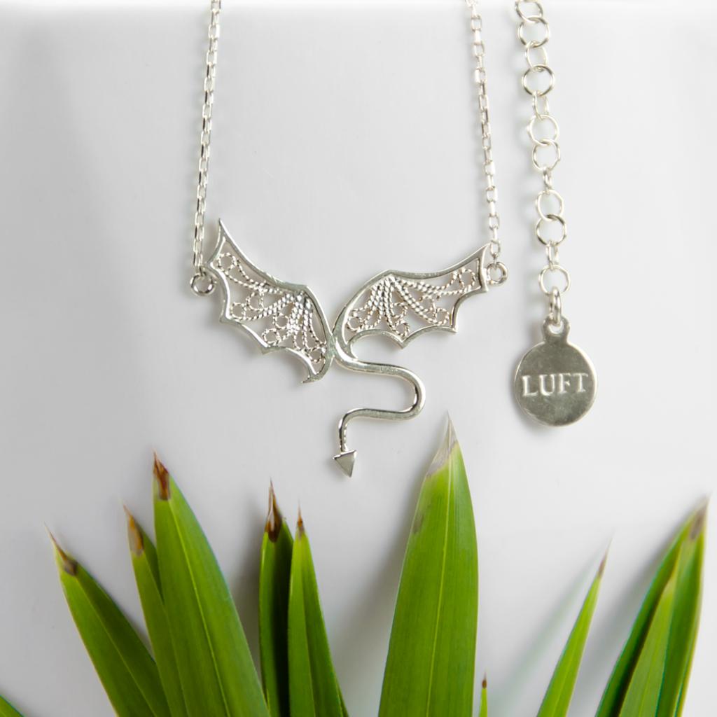 DEVOLO KOLYE - GÜMÜŞ GRİ, Luft Çağdaş Telkari Takı Atölyesi, Gümüş Altın Değerli Taş, Comtemporary Filigree Jewelry, Gold Sterling Silver Gemstones
