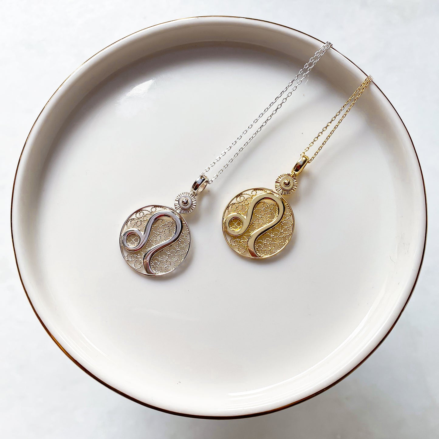 ASLAN KOLYE - GÜMÜŞ GRİ, Luft Çağdaş Telkari Takı Atölyesi, Gümüş Altın Değerli Taş, Comtemporary Filigree Jewelry, Gold Sterling Silver Gemstones