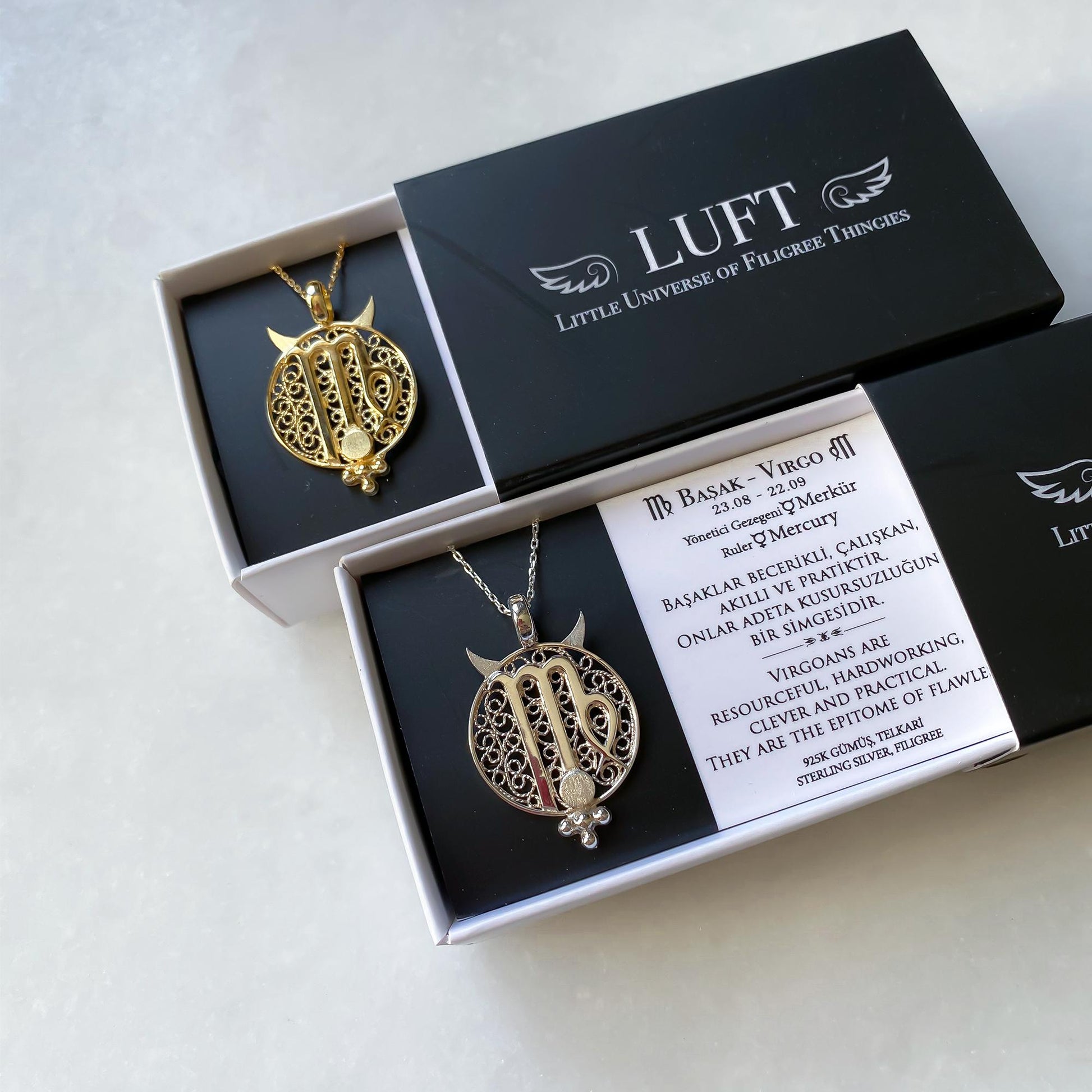 BAŞAK KOLYE - GÜMÜŞ GRİ, Luft Çağdaş Telkari Takı Atölyesi, Gümüş Altın Değerli Taş, Comtemporary Filigree Jewelry, Gold Sterling Silver Gemstones